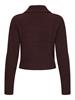 ONLELLY LIFE LS POLO ZIP CARDIGAN CC KNT decadent chocolate