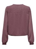 ONLELMIRA LIFE NEW DOBBY L/S TOP NOOS rose brown