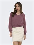 ONLELMIRA LIFE NEW DOBBY L/S TOP NOOS rose brown