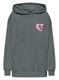ONLELODIE L/S GRAFITTI HOOD BOX SWT balsam green