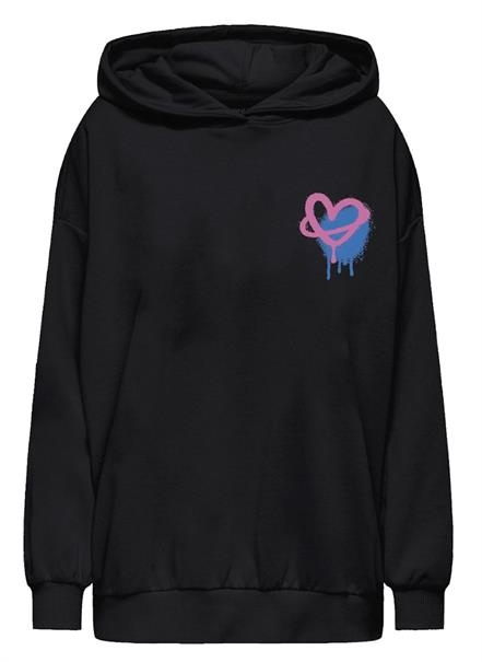 ONLELODIE L/S GRAFITTI HOOD BOX SWT black4