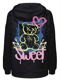 ONLELODIE L/S GRAFITTI HOOD BOX SWT black