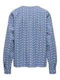 ONLELVIRA LS PRINT DNM SHIRT GUA medium blue denim
