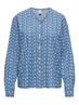 ONLELVIRA LS PRINT DNM SHIRT GUA medium blue denim