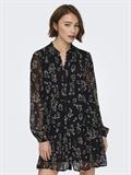 ONLEMILIE LIFE L/S SHORT DRESS WVN black