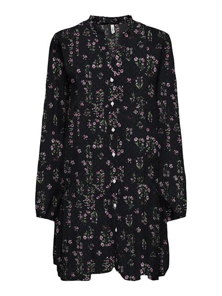 ONLEMILIE LIFE L/S SHORT DRESS WVN black