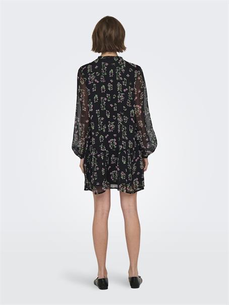 ONLEMILIE LIFE L/S SHORT DRESS WVN black