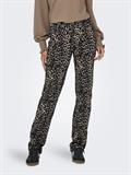 ONLEMILY-ANLIE HW STR AOP PANT PNT black