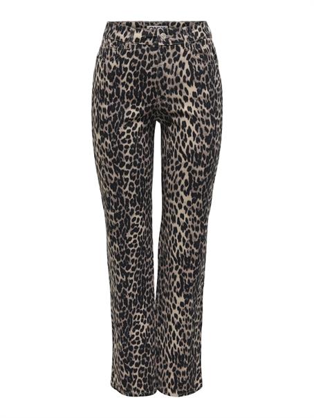 ONLEMILY-ANLIE HW STR AOP PANT PNT black