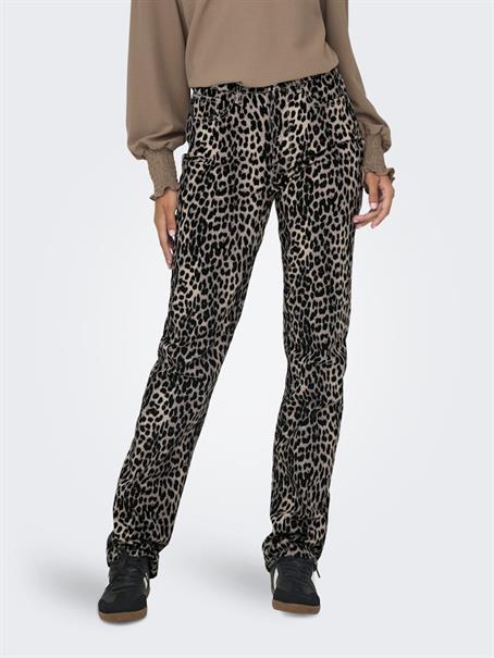 ONLEMILY-ANLIE HW STR AOP PANT PNT black