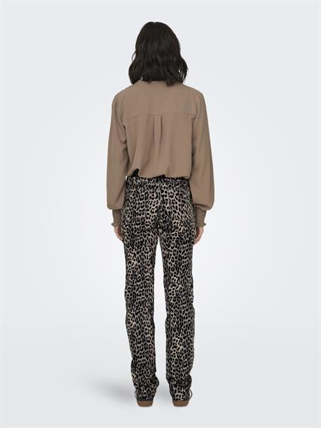 ONLEMILY-ANLIE HW STR AOP PANT PNT black