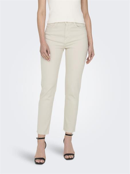 ONLEMILY HW ST RW CRPANK DNM COL NOOS ecru 1