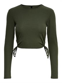 ONLEMMA L/S CROPPED CUT OUT SOLID TOP NN kalamata