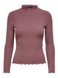 ONLEMMA L/S HIGH NECK TOP NOOS JRS rose brown