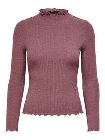 ONLEMMA L/S HIGH NECK TOP NOOS JRS rose brown