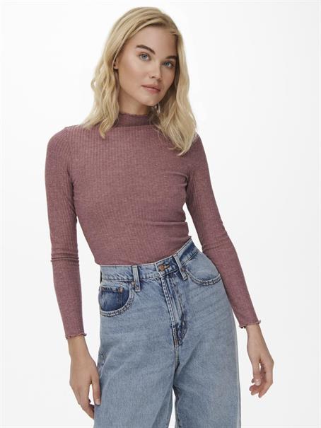 ONLEMMA L/S HIGH NECK TOP NOOS JRS rose brown