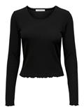 ONLEMMA L/S O-NECK SHORT TOP NOOS JRS black