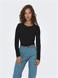 ONLEMMA L/S O-NECK SHORT TOP NOOS JRS black