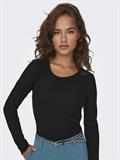 ONLEMMA L/S O-NECK SHORT TOP NOOS JRS black