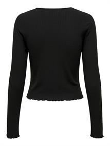 ONLEMMA L/S O-NECK SHORT TOP NOOS JRS black