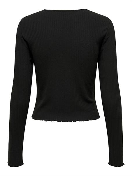 ONLEMMA L/S O-NECK SHORT TOP NOOS JRS black