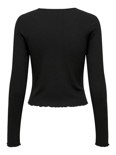 ONLEMMA L/S O-NECK SHORT TOP NOOS JRS black