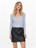 ONLEMMA L/S TIE WRAP TOP JRS halogen blue