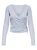 ONLEMMA L/S TIE WRAP TOP JRS halogen blue