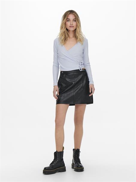 ONLEMMA L/S TIE WRAP TOP JRS halogen blue