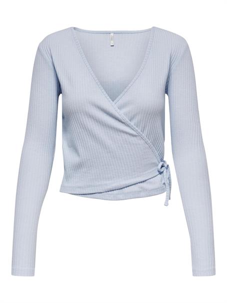 ONLEMMA L/S TIE WRAP TOP JRS halogen blue