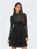 ONLERICA L/S HIGH NECK DRESS JRS black2