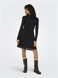 ONLERICA L/S HIGH NECK DRESS JRS NOOS black1