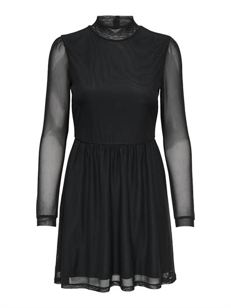 ONLERICA L/S HIGH NECK DRESS JRS NOOS black1