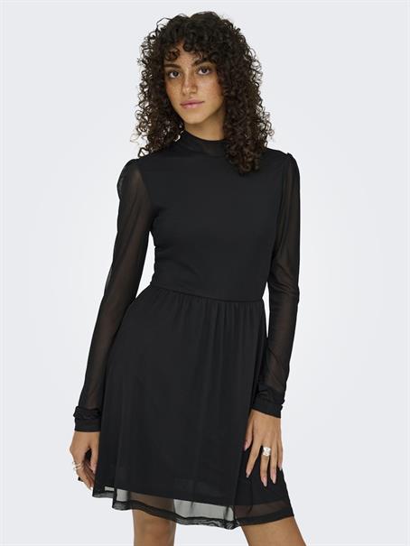 ONLERICA L/S HIGH NECK DRESS JRS NOOS black1