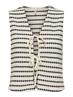 ONLEVA S/L SHORT STRIPE VEST JRS cloud dancer