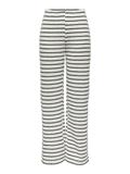ONLEVA STRIPE WIDE LEG PANT JRS cloud dancer