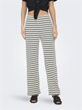 ONLEVA STRIPE WIDE LEG PANT JRS cloud dancer