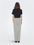 ONLEVA STRIPE WIDE LEG PANT JRS cloud dancer
