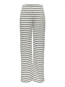 ONLEVA STRIPE WIDE LEG PANT JRS cloud dancer