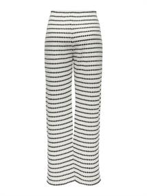 ONLEVA STRIPE WIDE LEG PANT JRS cloud dancer