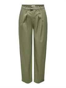 ONLEVELYN HW LOOSE PLEAT CHINO PNT aloe