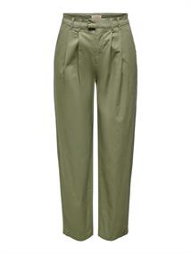 ONLEVELYN HW LOOSE PLEAT CHINO PNT aloe