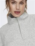 ONLEVERY UNBRUSHED HALF ZIP SWEAT PNT light grey melange