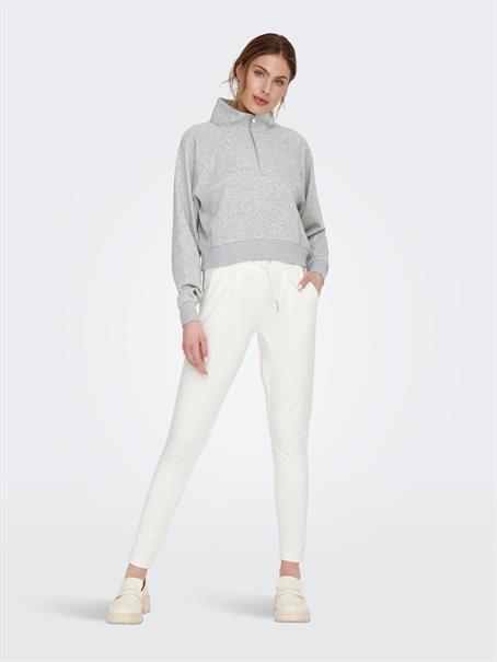 ONLEVERY UNBRUSHED HALF ZIP SWEAT PNT light grey melange