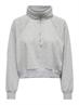 ONLEVERY UNBRUSHED HALF ZIP SWEAT PNT light grey melange