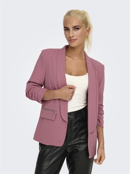 ONLEVI LIFE 3/4 OPEN BLAZER CC TLR heather rose