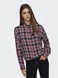 ONLEVIA CHECK L/S LOOSE SHIRT WVN tawny port