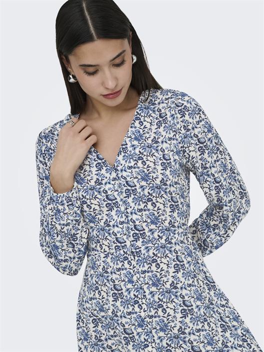 onlevida-l-s-short-dress-wvn-noos-coronet-blue