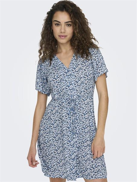 ONLEVIDA S/S SHORT DRESS WVN NOOS provincial blue