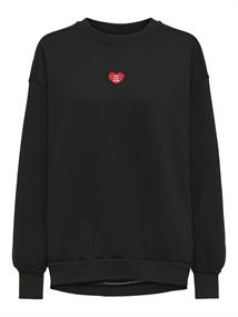 ONLEVISA L/S OVERSIZED O-NECK SWT black